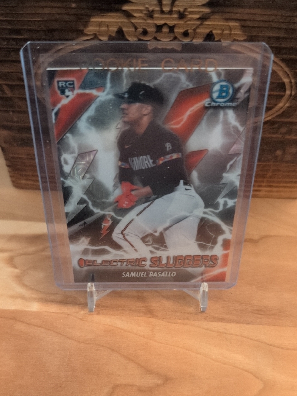 2026 Bowman Chrome Samuel Basallo Electric Sluggers Rookie Card Mojo Refractor
